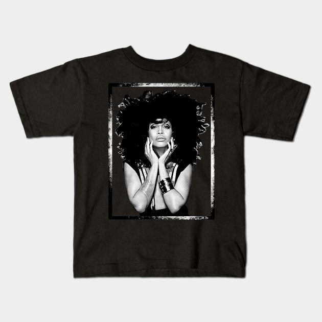 Erykah Badu - Vintage Grunge Kids T-Shirt by Mr.FansArt